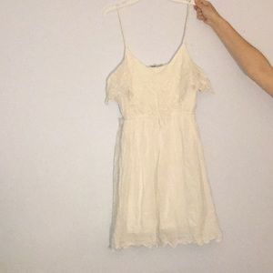 White spaghetti strap dress